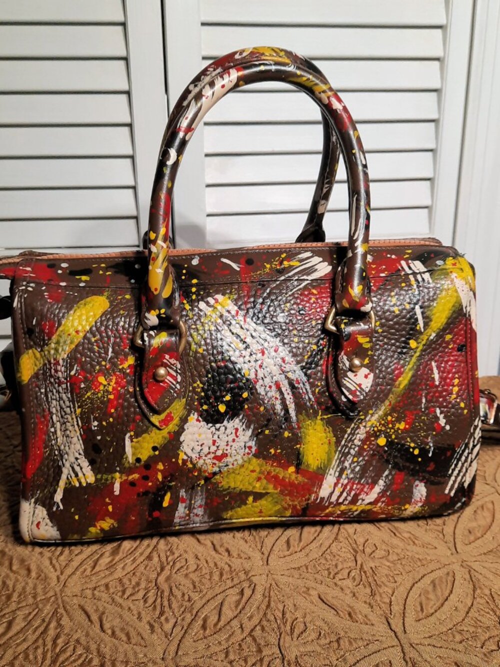 Vintage Dooney & Bourke Dipinta Inspired Satchel - Picture 2 of 15